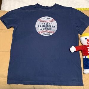 Life Is Good Men’s Navy Baseball COVID Graphic Tee